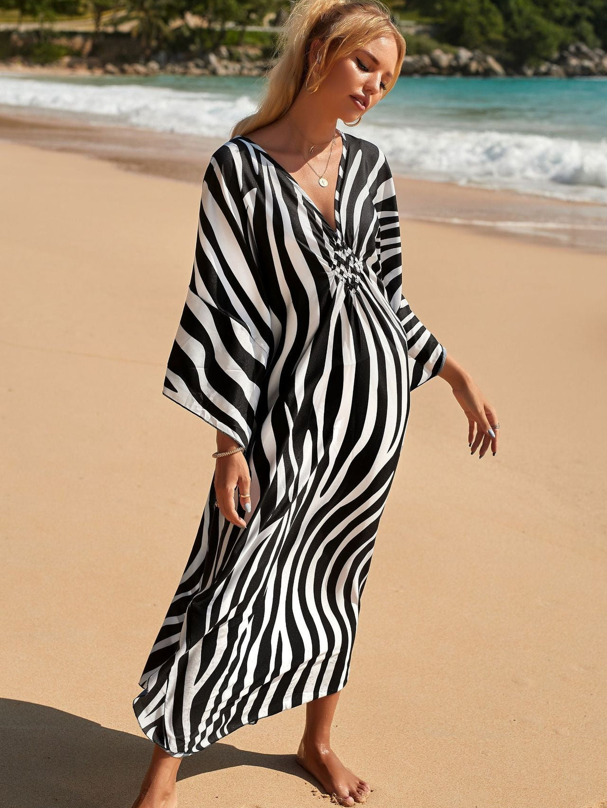 Marina Beach Kaftan Cover-Up