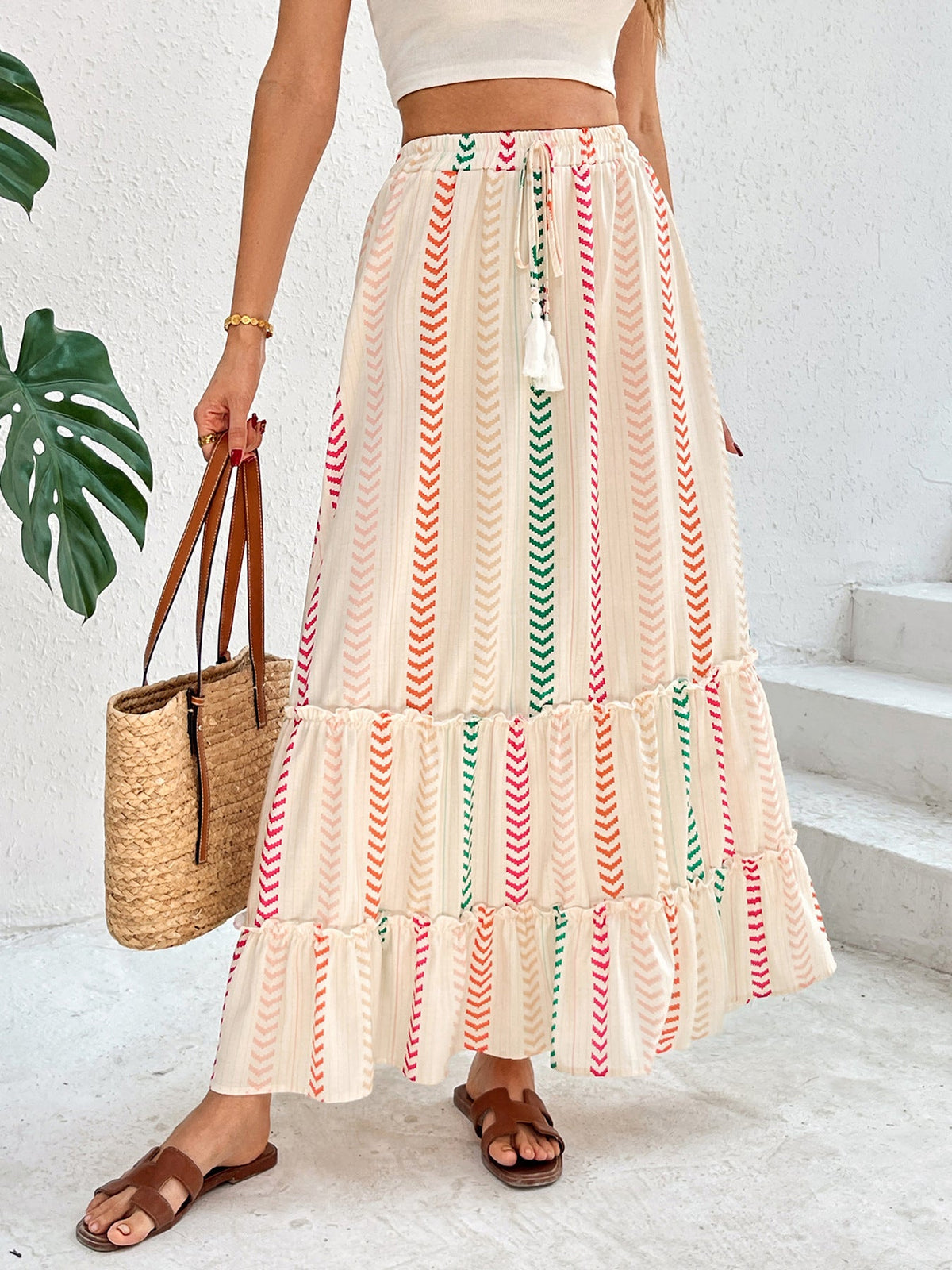 Vivian Boho Flow Maxi Skirt