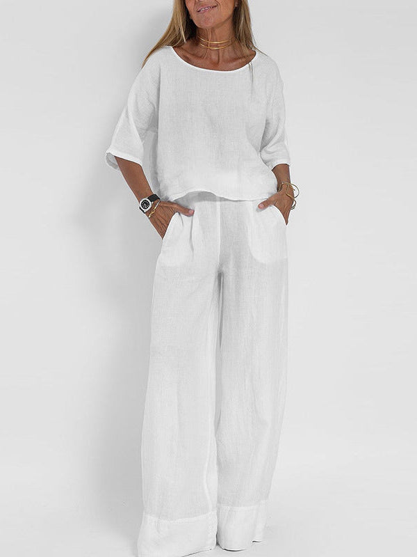 Alessia Linen Blend Relaxed Set