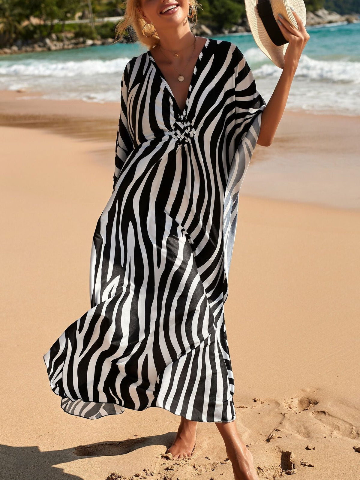 Marina Beach Kaftan Cover-Up