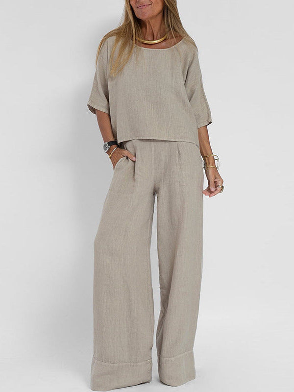 Alessia Linen Blend Relaxed Set