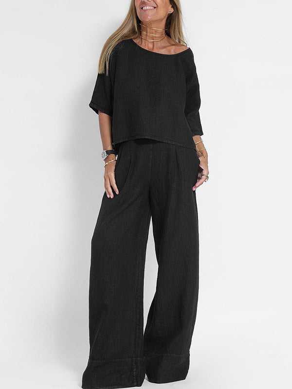 Alessia Linen Blend Relaxed Set