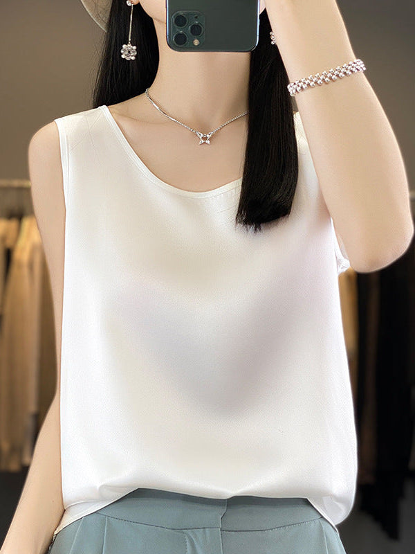 Jill Silky Satin Tank