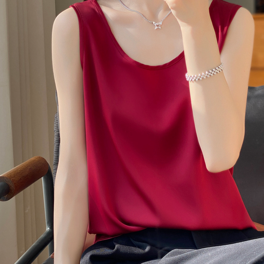 Jill Silky Satin Tank