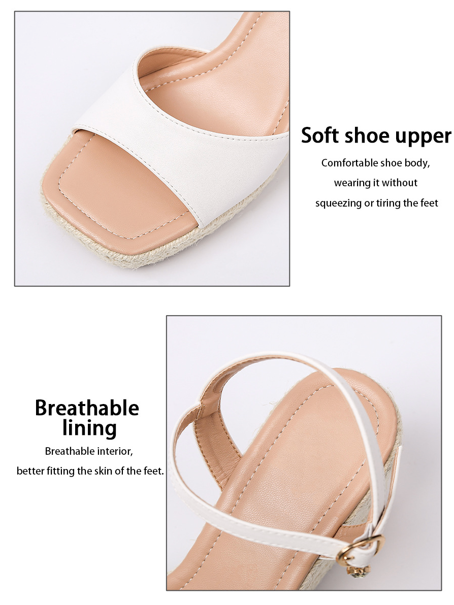 Melba Lane – rope-wrapped platform wedge sandals, back view, AU women's sizes