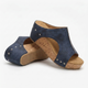 Melba Lane – navy studded cork wedge slide sandals side profile, AU women's sizes