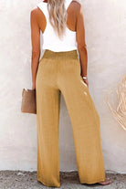 Alina Linen Blend Wide-Leg Pants