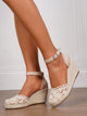 Melba Lane – closed-toe espadrille wedge sandals, front view, AU women's sizes