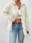 Melba Lane – lightweight cotton gauze button-up shirt, detail view, AU women's sizes
