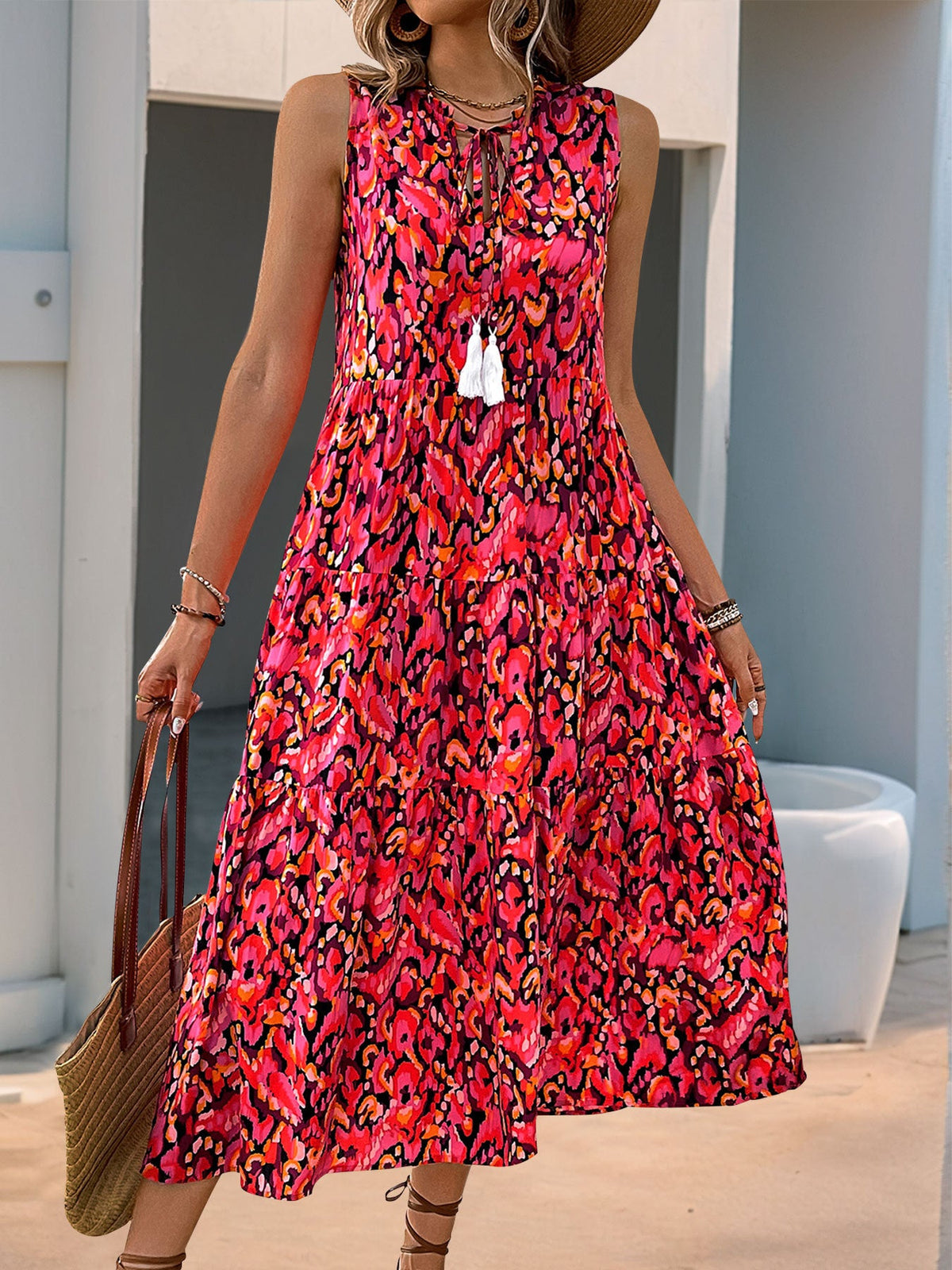 Arlene Printed Resort Midi Dress