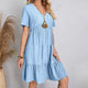Southwold Textured Tiered Mini Dress