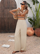 Diane Smocked Wide Leg Jumpsuit