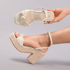 Melba Lane – Knotted Bow Espadrille Wedge Sandals, additional view 16, AU women's sizes