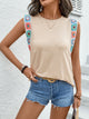 Venasque Crochet Trim Tank Top