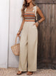 Diane Smocked Wide Leg Jumpsuit