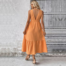Amara Flattering Backless Midi Dress
