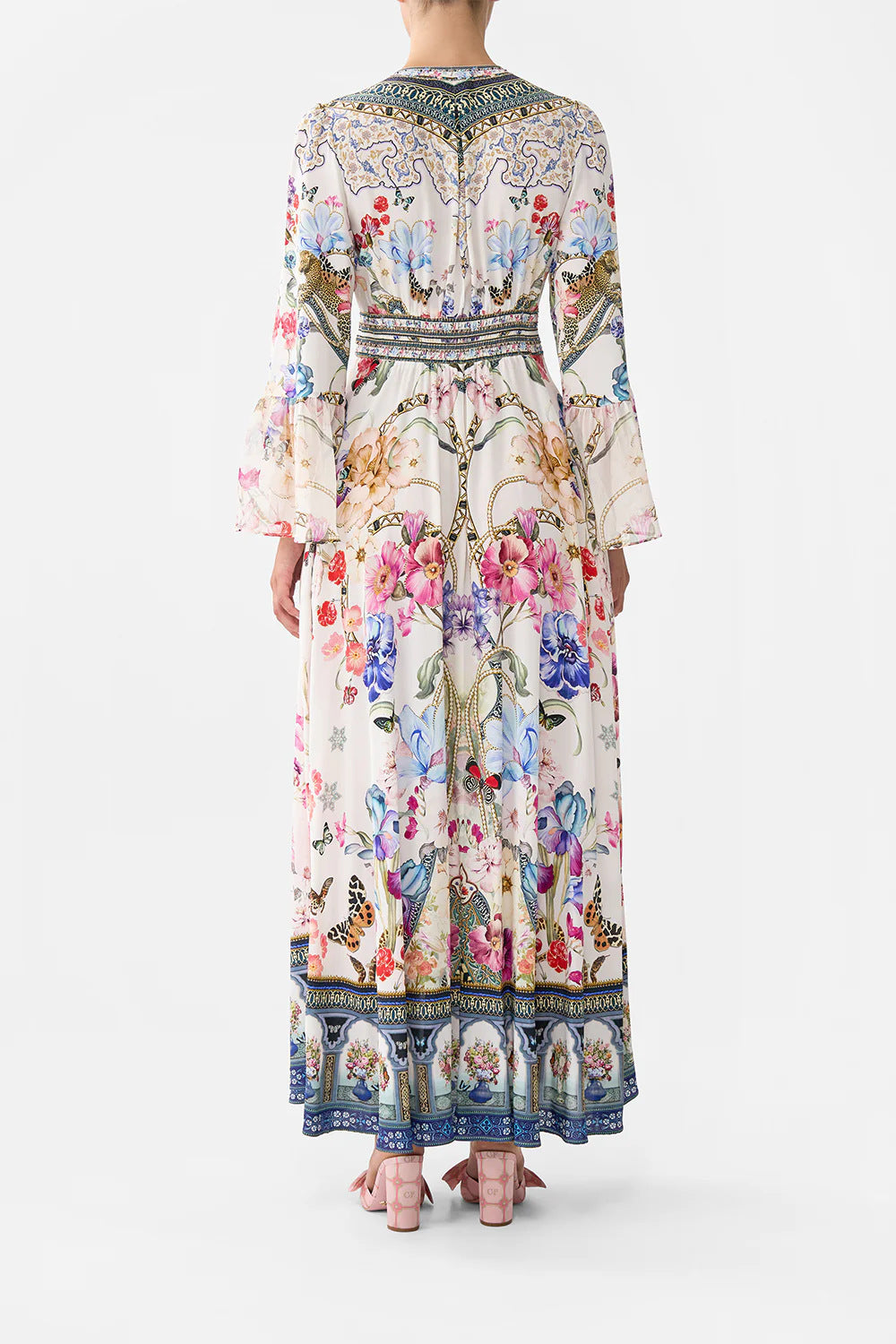 Melba Lane – floral chiffon puff sleeve maxi dress, additional view 12, AU women's sizes