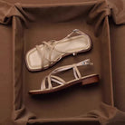 Melba Lane – strappy block heel sandals, back view, AU women's sizes