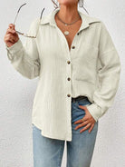 Melba Lane – lightweight cotton gauze button-up shirt, back view, AU women's sizes