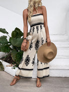 Zafira Flow Strapless Jumpsuit