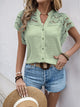 Ditchling Broderie Flutter Sleeve Blouse