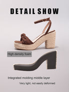Melba Lane – Knotted Bow Espadrille Wedge Sandals, additional view 11, AU women's sizes
