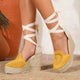 Lefkada Crochet Espadrille Wedges