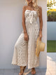 Todi Strapless Printed Wide Leg Jumpsuit