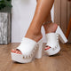 Tavira Studded Platform Block Heel Mules