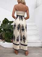 Zafira Flow Strapless Jumpsuit