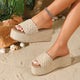 Sconset Woven Straw Platform Slides