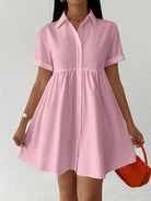 Florence Button Front Shirt Dress
