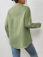 Melba Lane – lightweight cotton gauze button-up shirt, additional view 13, AU women's sizes