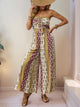 Todi Strapless Printed Wide Leg Jumpsuit