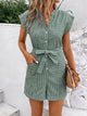 Nancy Relaxed Fit Belted Summer Romper
