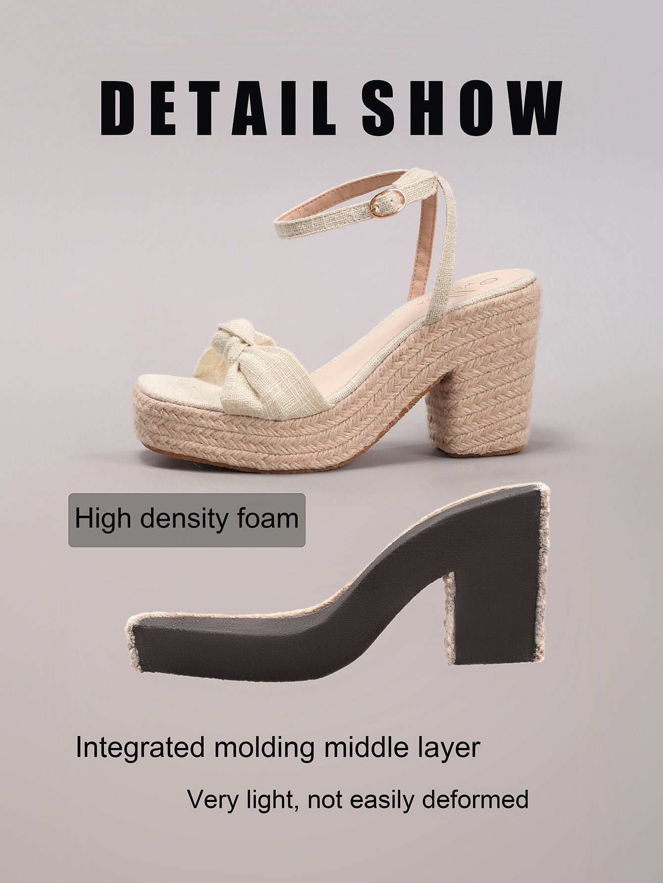Melba Lane – Knotted Bow Espadrille Wedge Sandals, additional view 19, AU women's sizes