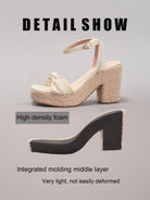 Melba Lane – Knotted Bow Espadrille Wedge Sandals, additional view 19, AU women's sizes