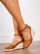 Melba Lane – closed-toe espadrille wedge sandals, worn view, AU women's sizes