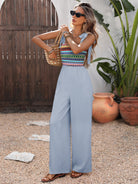 Diane Smocked Wide Leg Jumpsuit