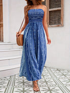Diane Boho Strapless Jumpsuit
