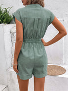 Nancy Relaxed Fit Belted Summer Romper