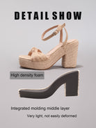 Melba Lane – Knotted Bow Espadrille Wedge Sandals, additional view 14, AU women's sizes