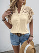 Ditchling Broderie Flutter Sleeve Blouse