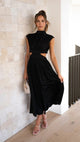 Valeria Elegant Cut-Out Midi Dress