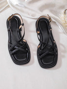 Melba Lane – strappy block heel sandals, fabric detail, AU women's sizes