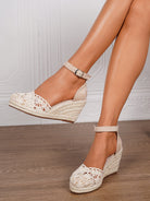 Melba Lane – closed-toe espadrille wedge sandals, styled view, AU women's sizes