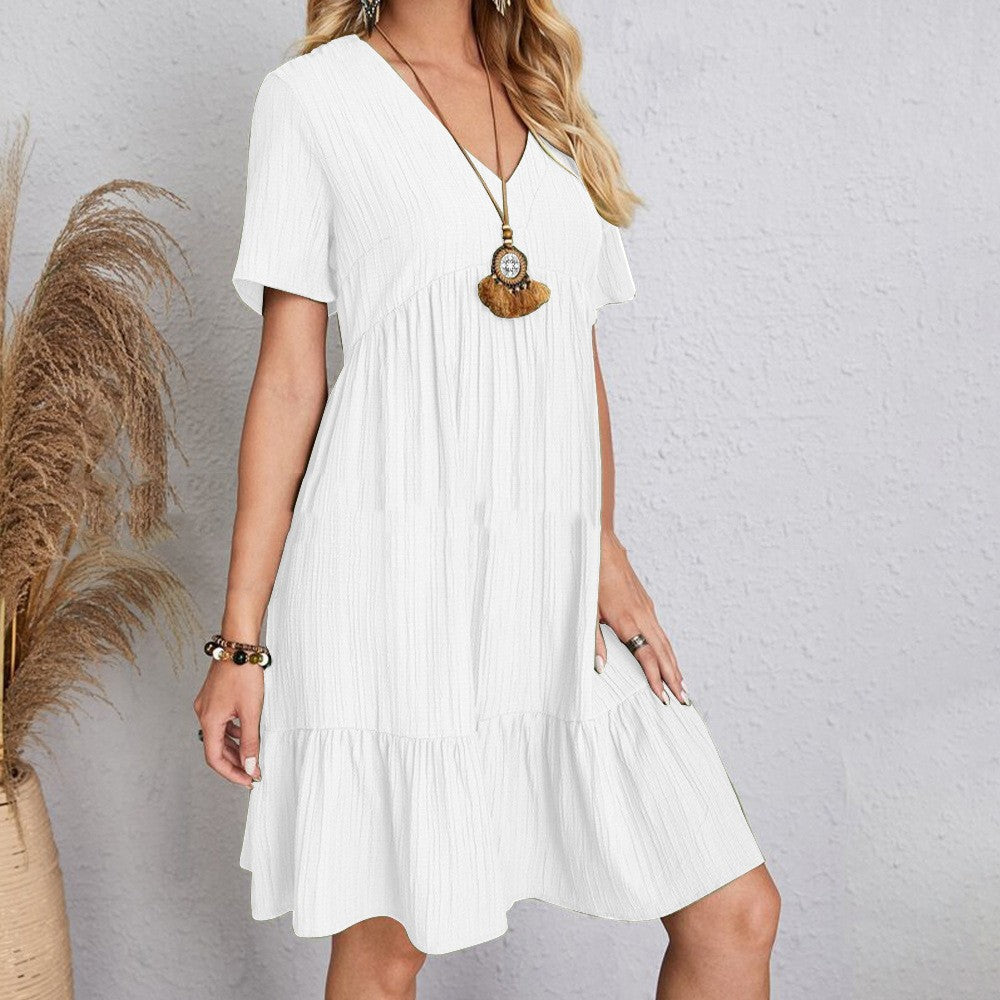 Southwold Textured Tiered Mini Dress