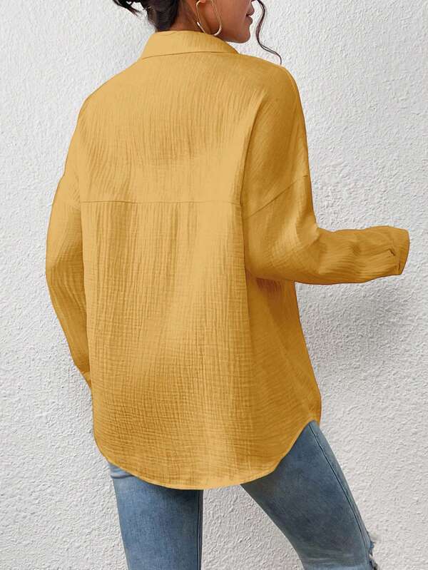 Melba Lane – lightweight cotton gauze button-up shirt, additional view 16, AU women's sizes