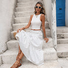 Rose Floral Skirt Set