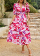 Elena Flowy Floral Midi Dress